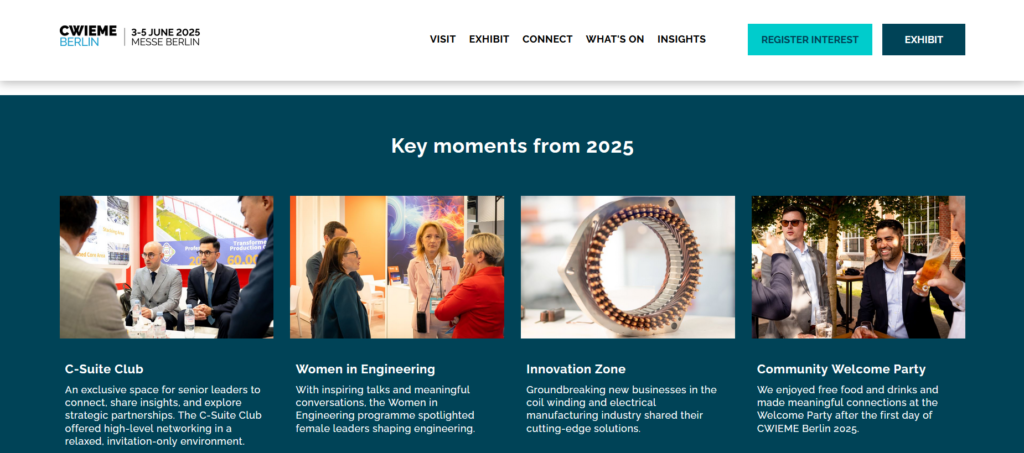 CWIEME Berlin website